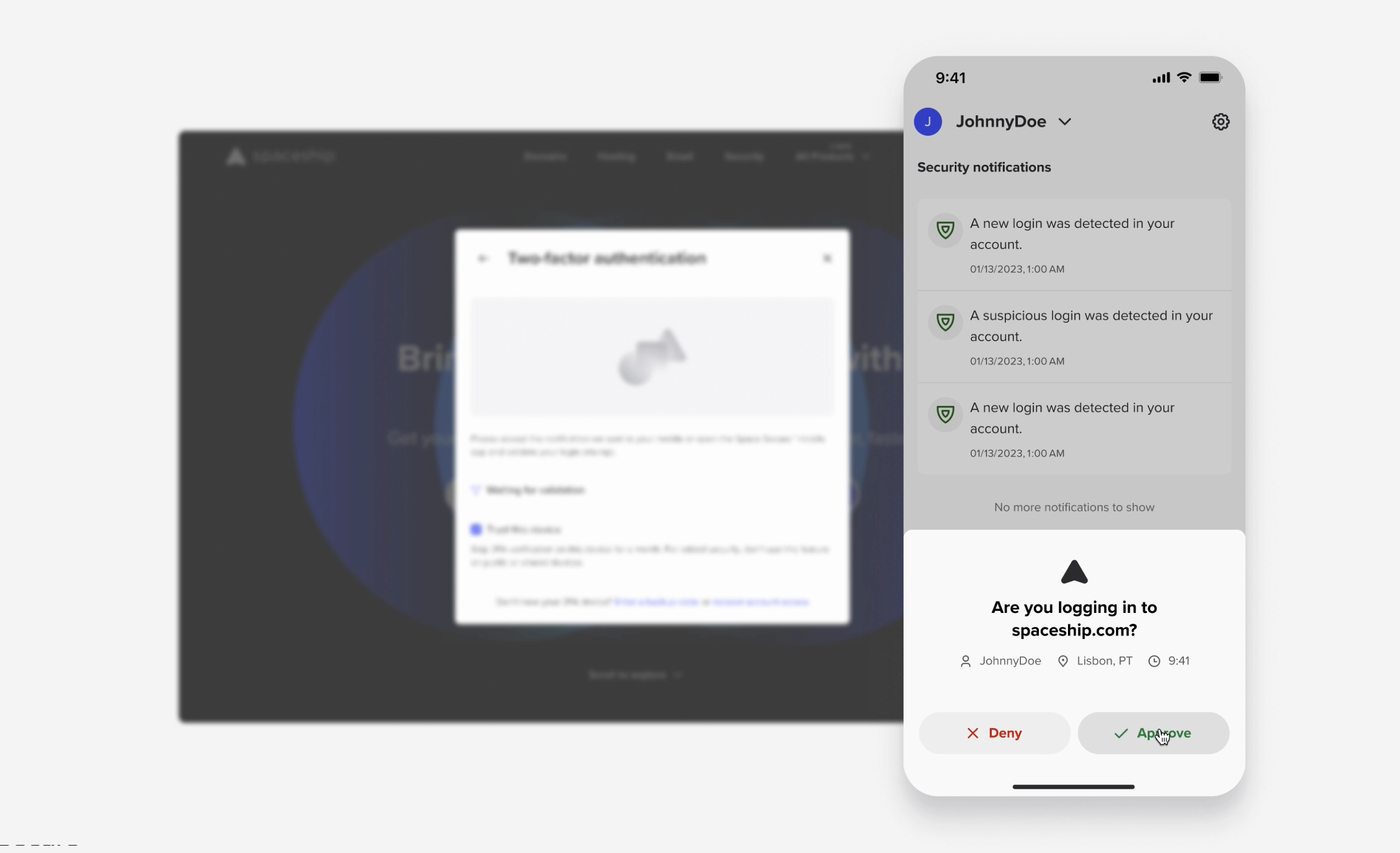 Spacesecure™—Next-level security for Spaceship accounts